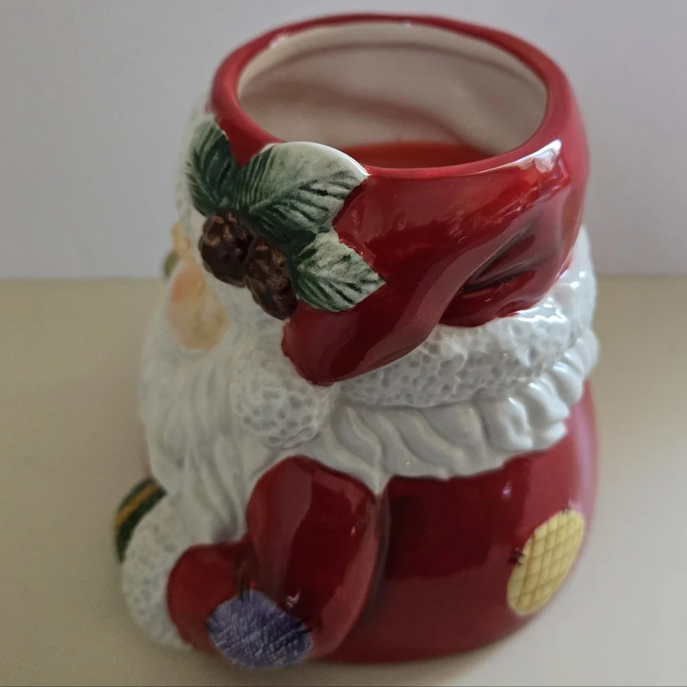 Ceramic Santa Candle